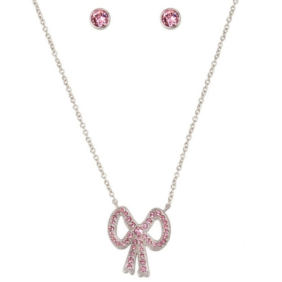 Coach Bowtie Necklace & Earring SET - Picture 1 of 5